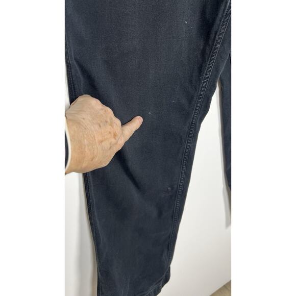 Carhartt Relaxed Fit Canvas Carpenter Work Pants Black Men’s Size 33x32 * Flaws - Picture 4 of 10